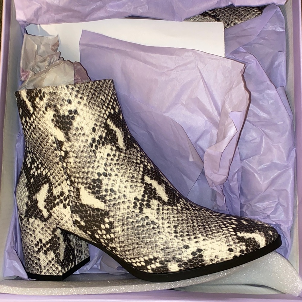 Steve Madden Dafnii Snake Ankle Boots